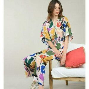 Jumpsuit Fauvisme Printed Peach Pink Molly Bracken